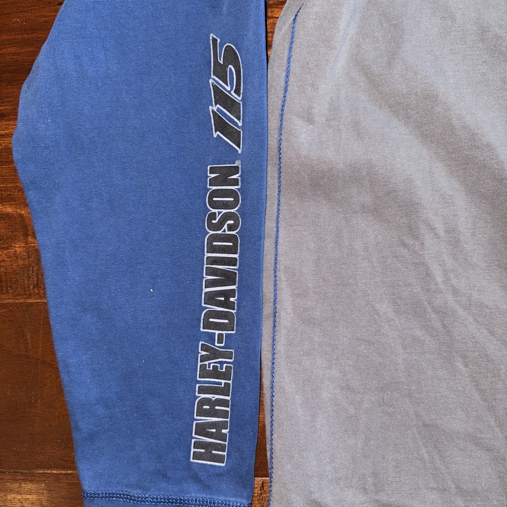 Harley-Davidson Men's 115th Anniversary Reglan Thick Cotton Size XL - Picture 8 of 11